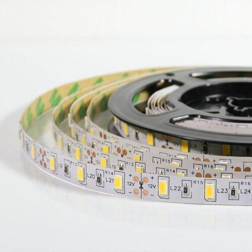 Светодиодная лента BIOM OEM 12В SMD5630 60 шт/м 15 Вт/м 1400 Лм/м тёплый белый, негерметичная, 5 метров (📌 00-00014493-BIOM[2106]) фото