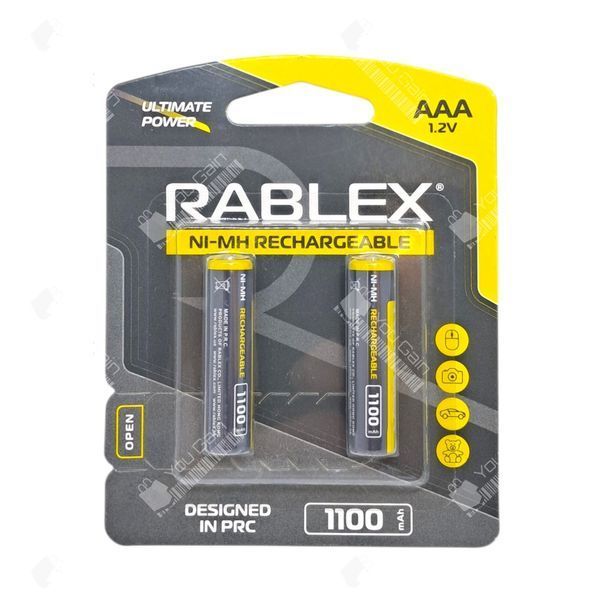 Аккумулятор Ni-Mh AAA 1100 мA/ч Rablex (упаковка 2 шт)