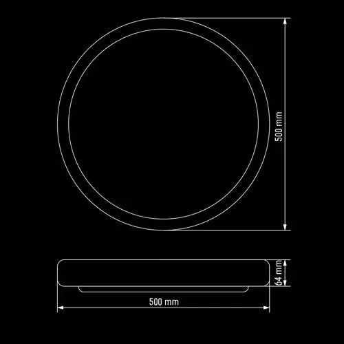 Светильник светодиодный Biom SMART SML-R08-80/2 3000-6000K 80Вт с пультом д/у (📌 00-00017807-BIOM[2546]) фото