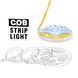 Светодиодная LED лента BIOMTM 24В СОО 480 шт/м IP33 Нейтральный-Белый (4000-4500K) 1 метр 02231s | Б2Я08 фото 2